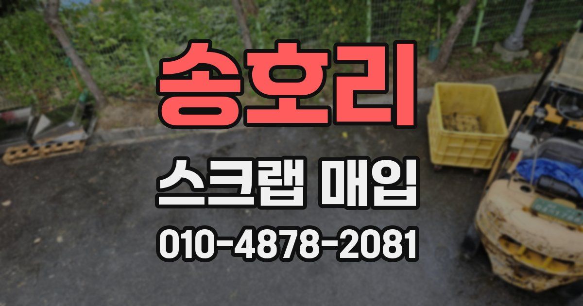 송호리 스크랩 매입