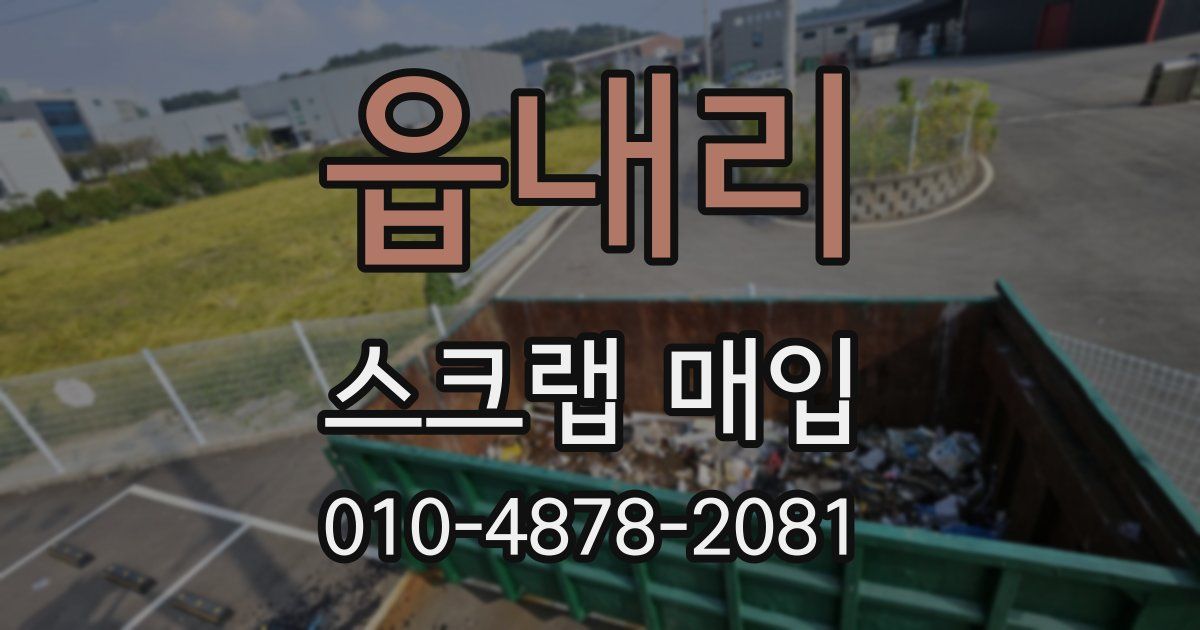 읍내리 스크랩 매입