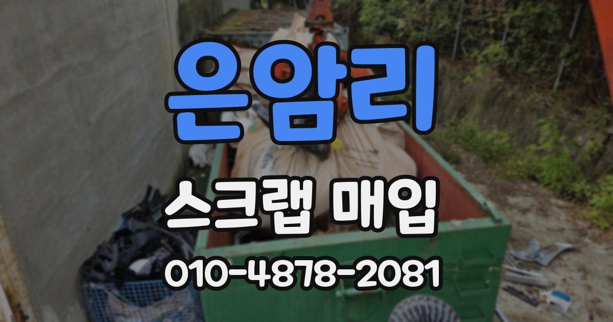 은암리 스크랩 매입
