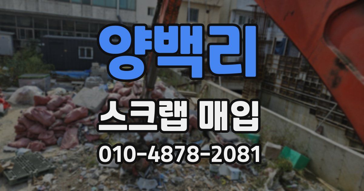 양백리 스크랩 매입