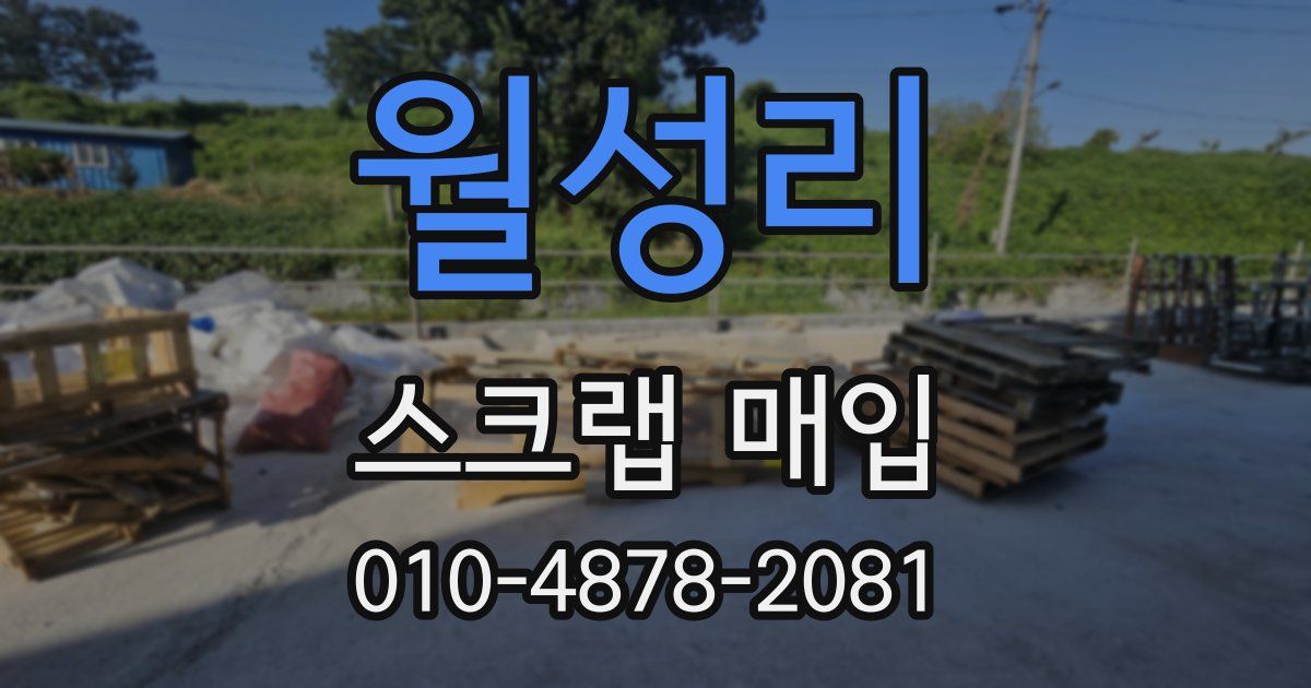 월성리 스크랩 매입