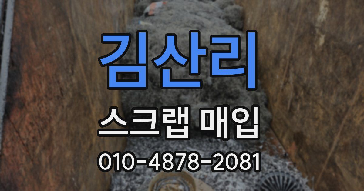 김산리 스크랩 매입