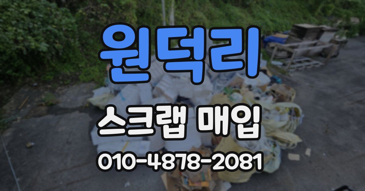 원덕리 스크랩 매입