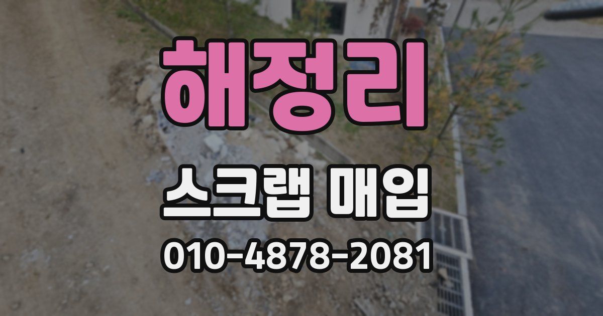 해정리 스크랩 매입