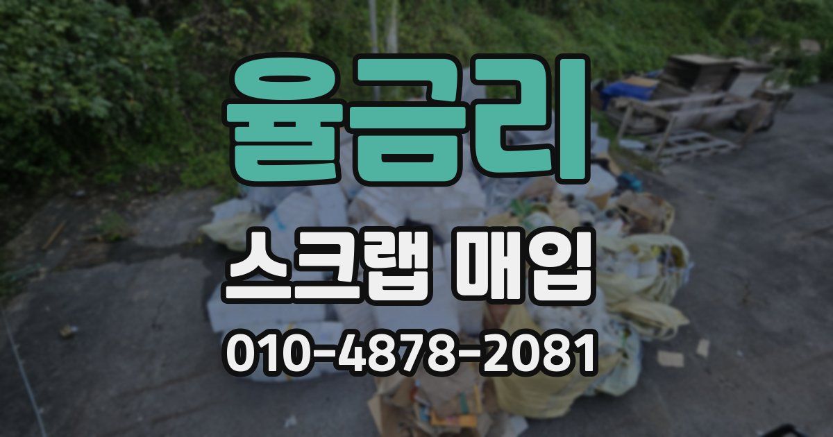 율금리 스크랩 매입