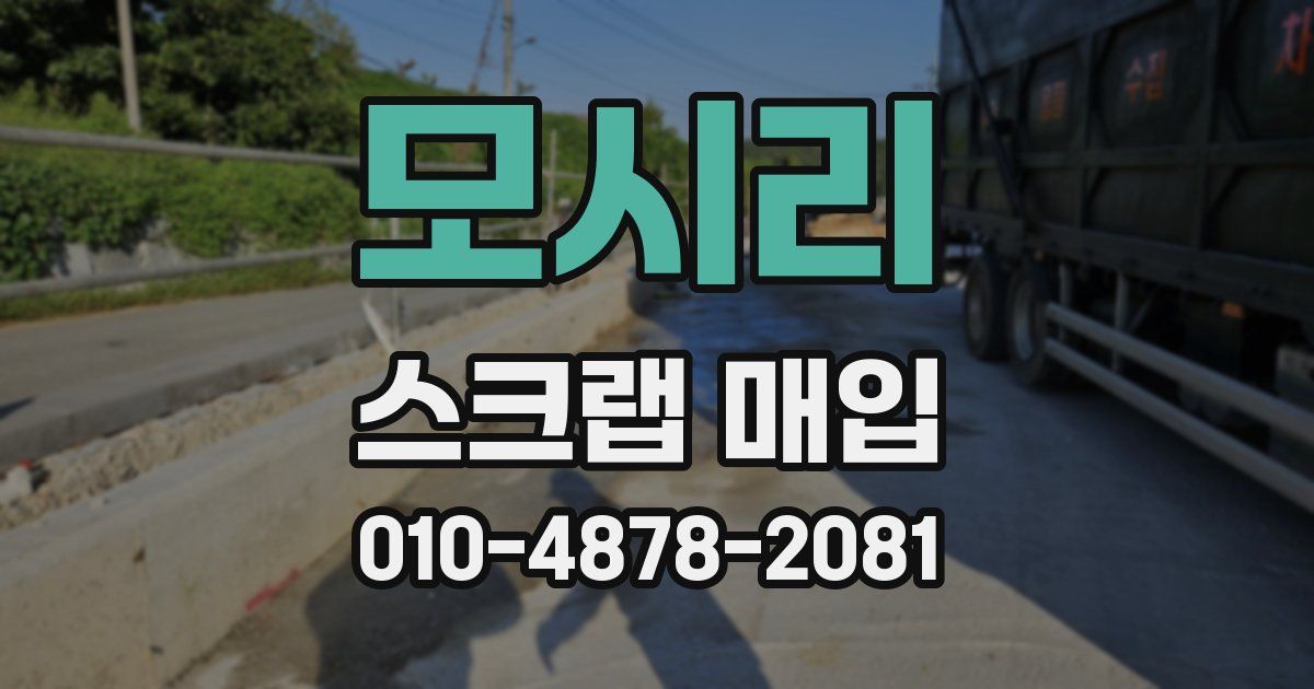 모시리 스크랩 매입