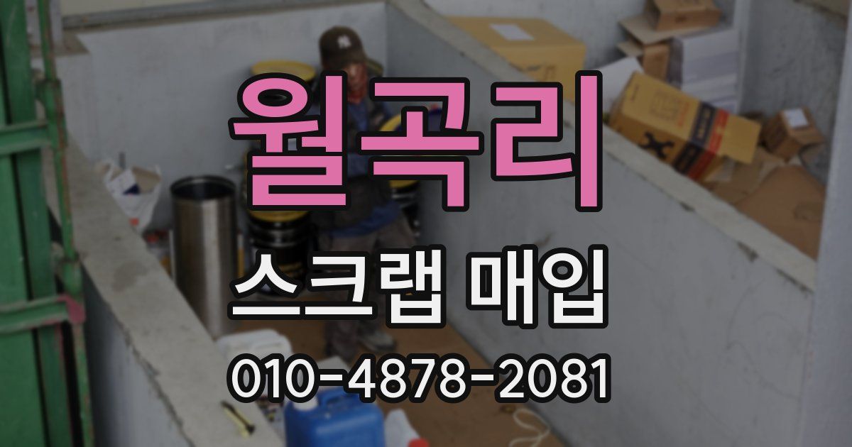 월곡리 스크랩 매입