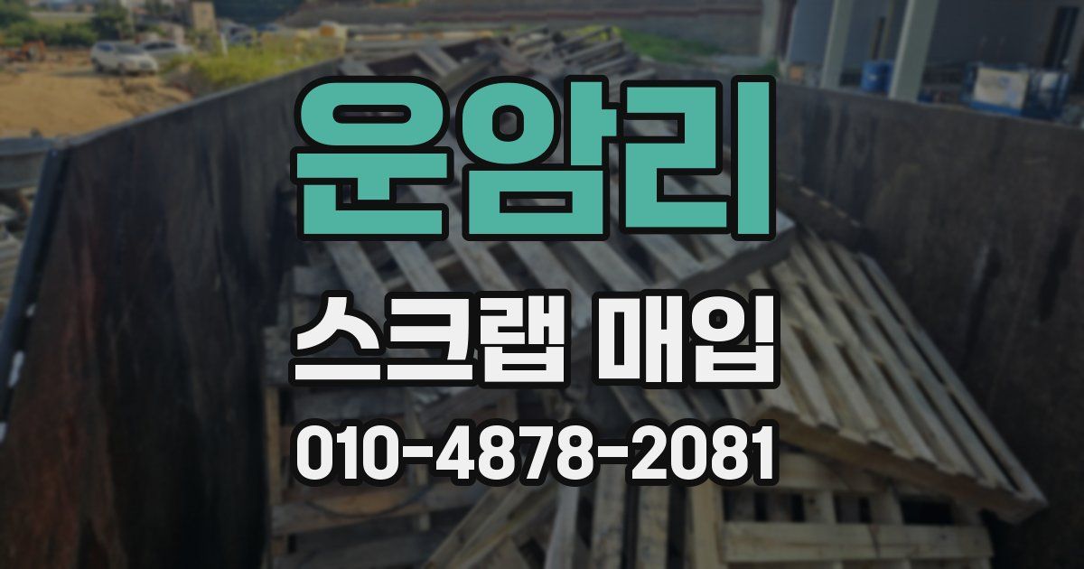 운암리 스크랩 매입