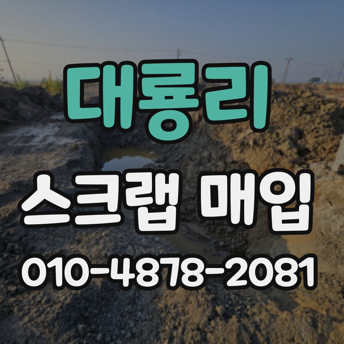 대룡리 스크랩 매입