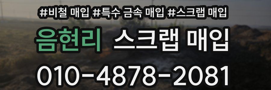 음현리 스크랩 매입