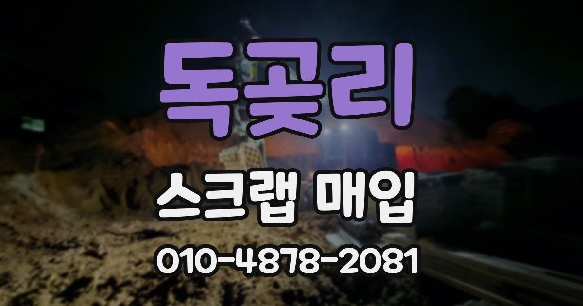 독곶리 스크랩 매입