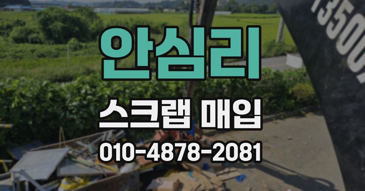 안심리 스크랩 매입