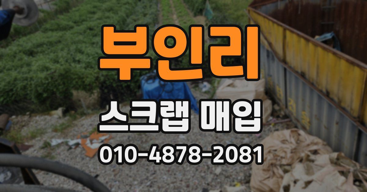 부인리 스크랩 매입
