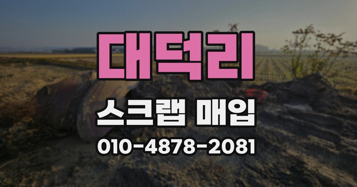 대덕리 스크랩 매입