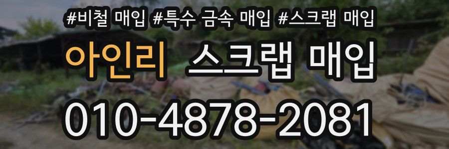 아인리 스크랩 매입