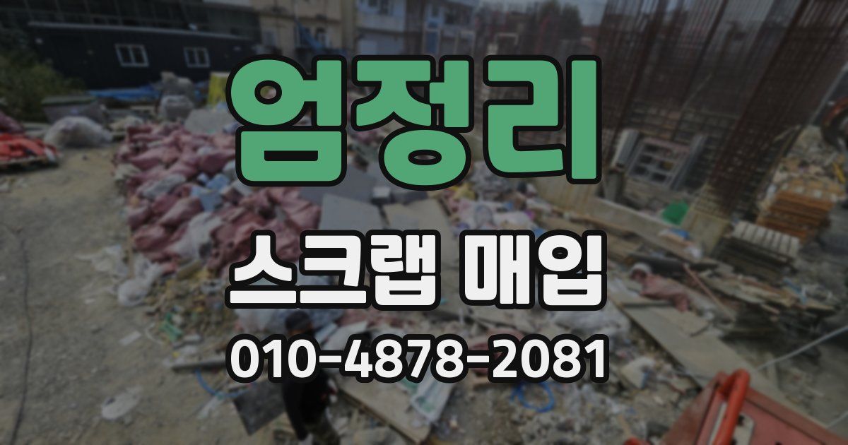 엄정리 스크랩 매입