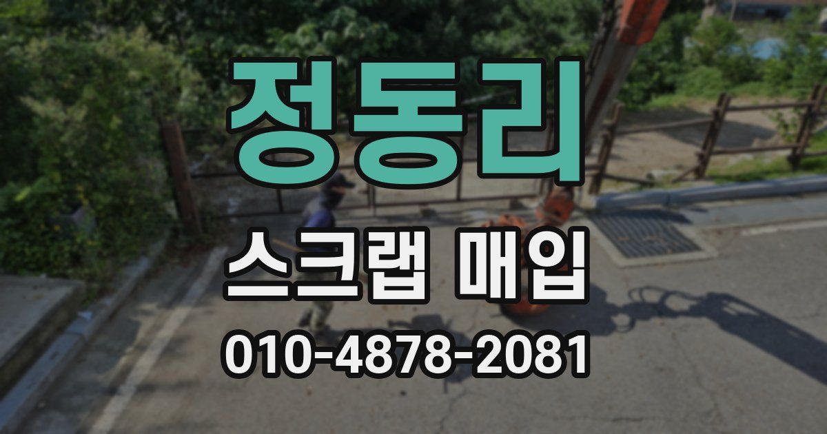 정동리 스크랩 매입