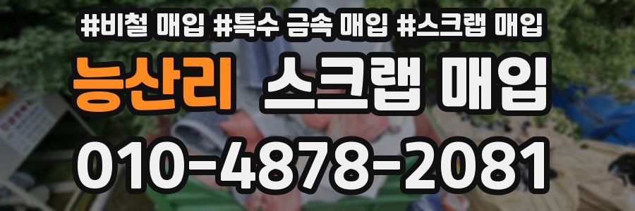능산리 스크랩 매입