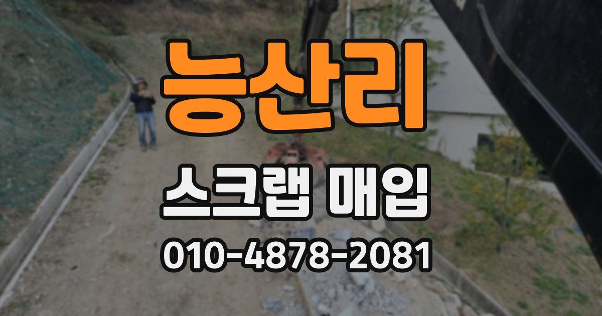 능산리 스크랩 매입