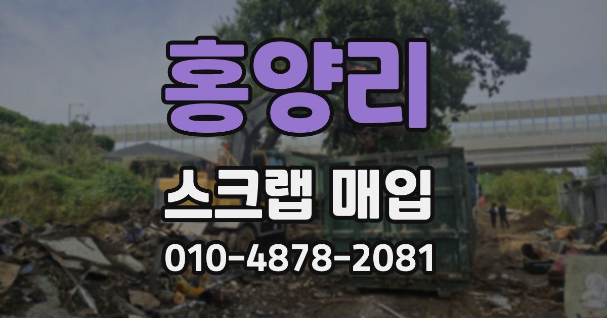 홍양리 스크랩 매입
