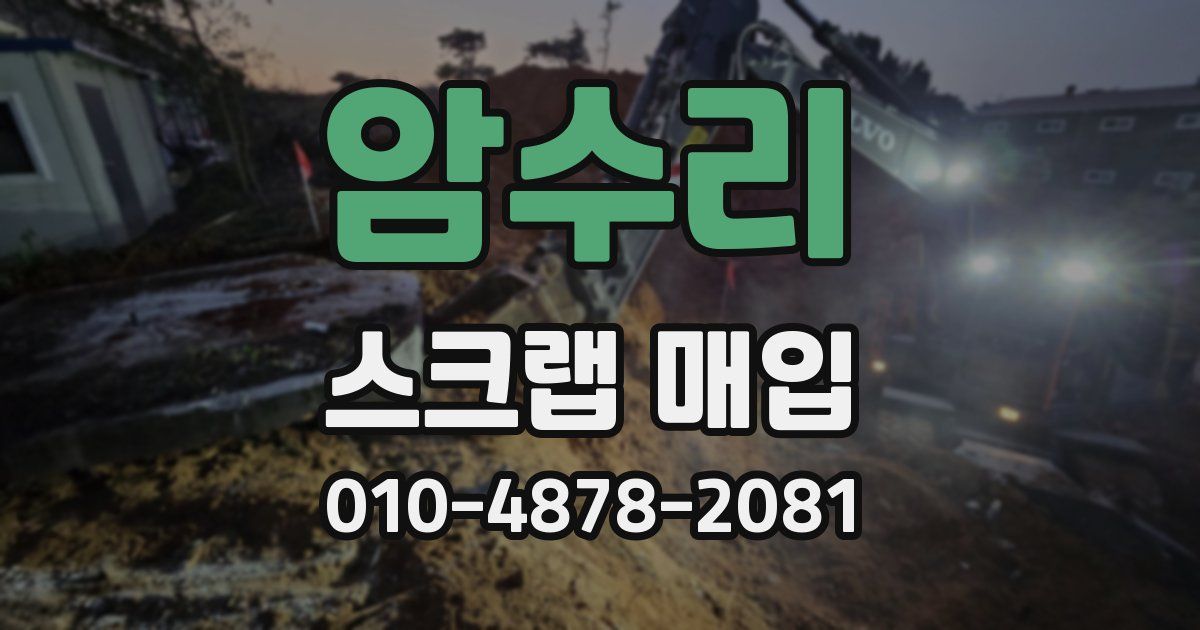 암수리 스크랩 매입