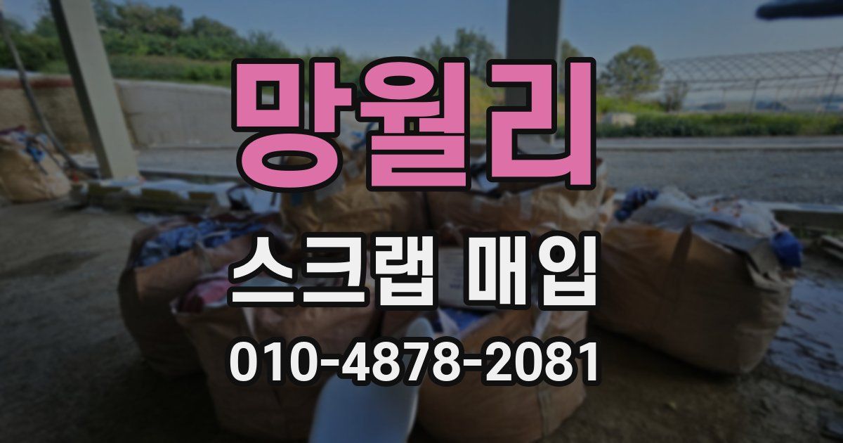 망월리 스크랩 매입