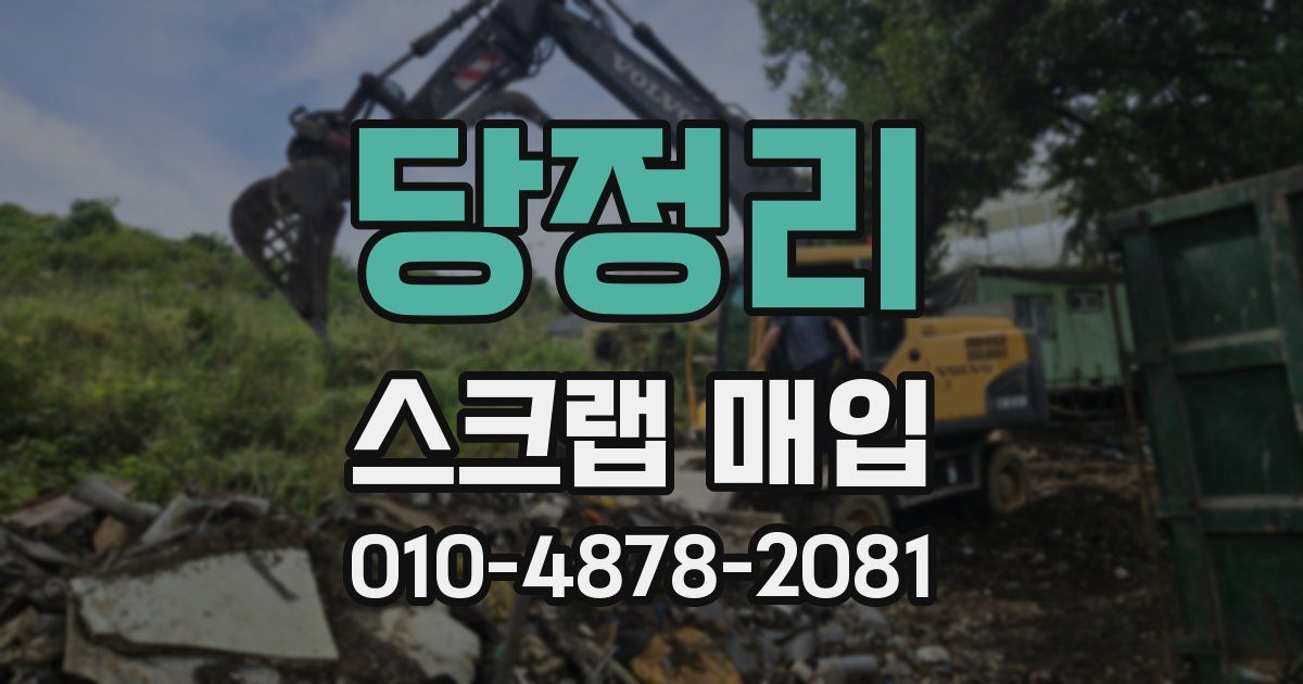 당정리 스크랩 매입