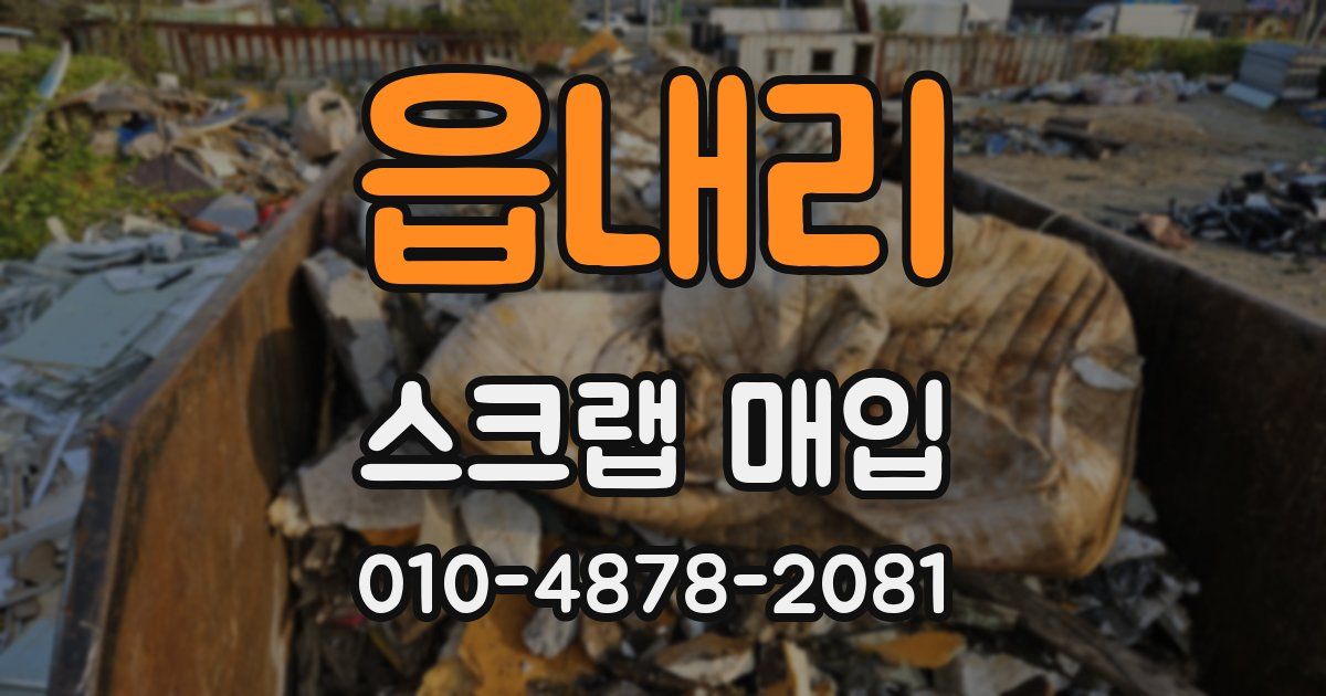 읍내리 스크랩 매입