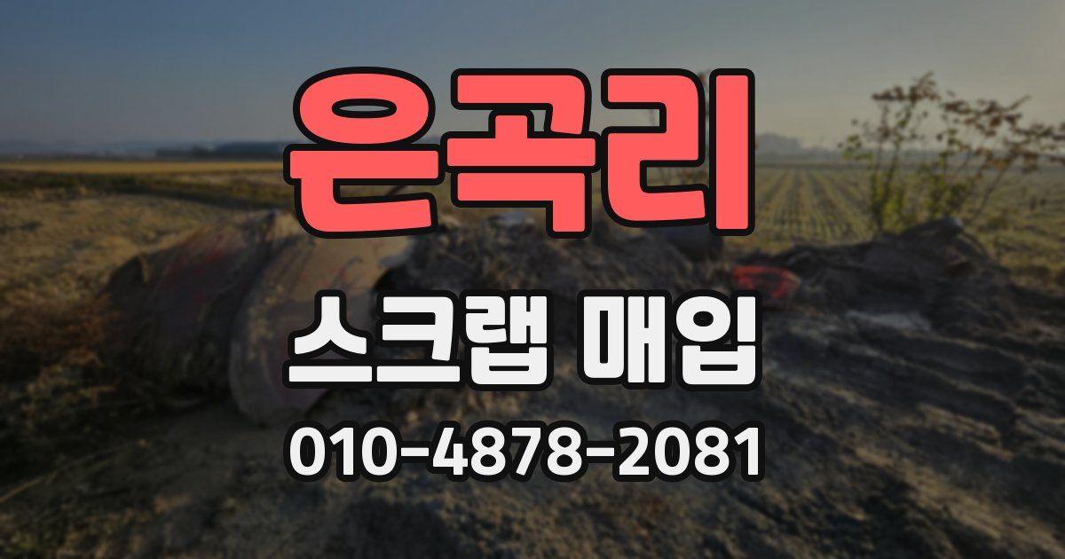 은곡리 스크랩 매입