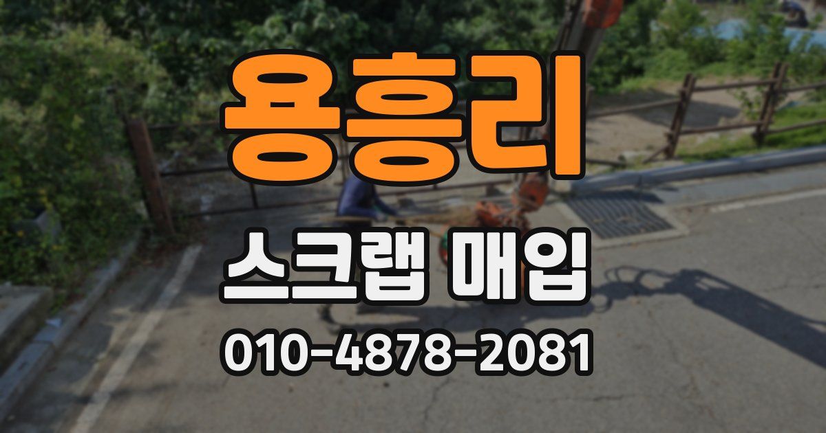 용흥리 스크랩 매입