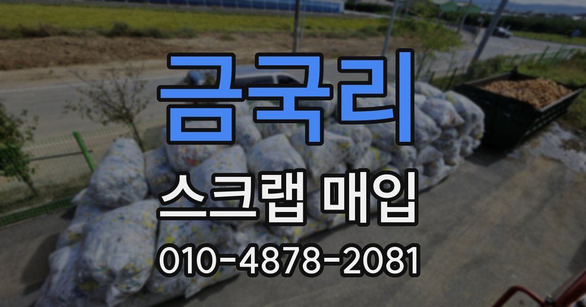 금국리 스크랩 매입
