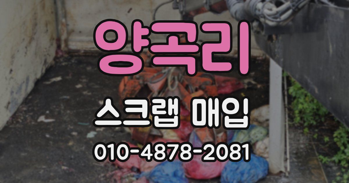 양곡리 스크랩 매입