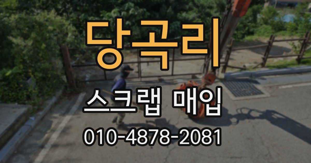 당곡리 스크랩 매입
