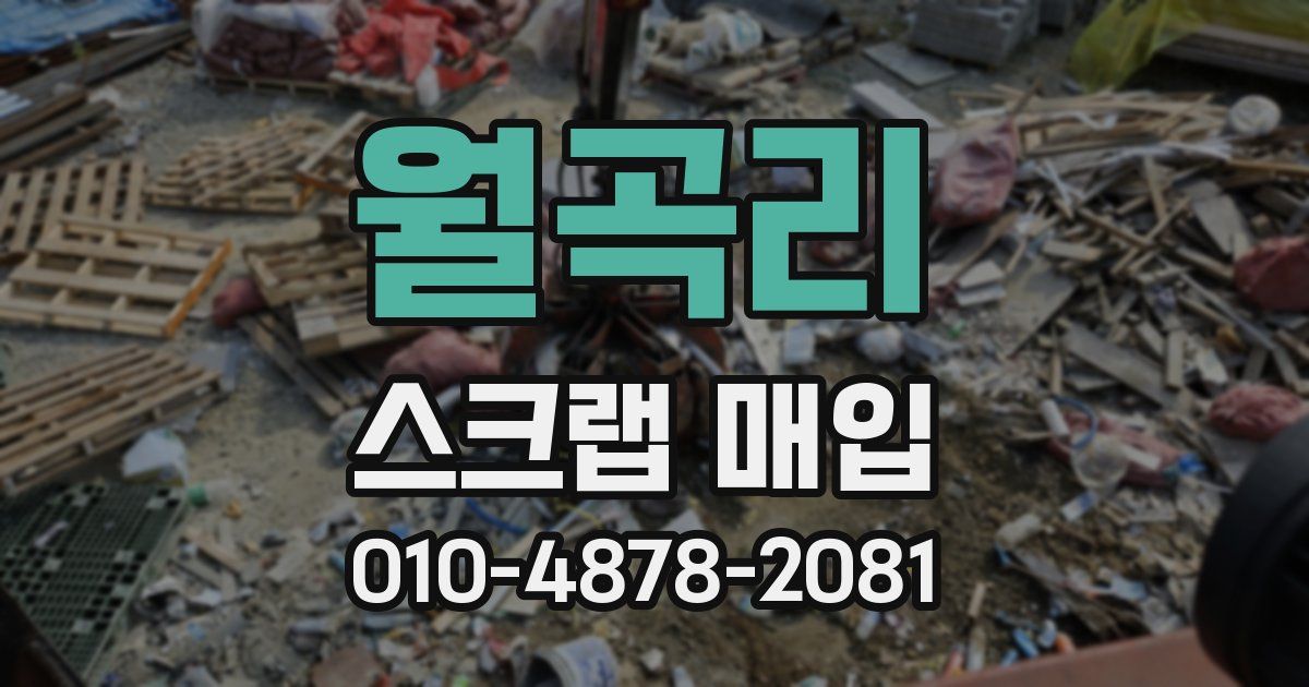 월곡리 스크랩 매입