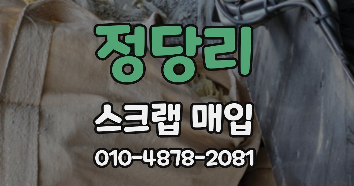 정당리 스크랩 매입