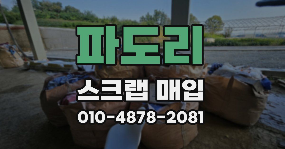 파도리 스크랩 매입