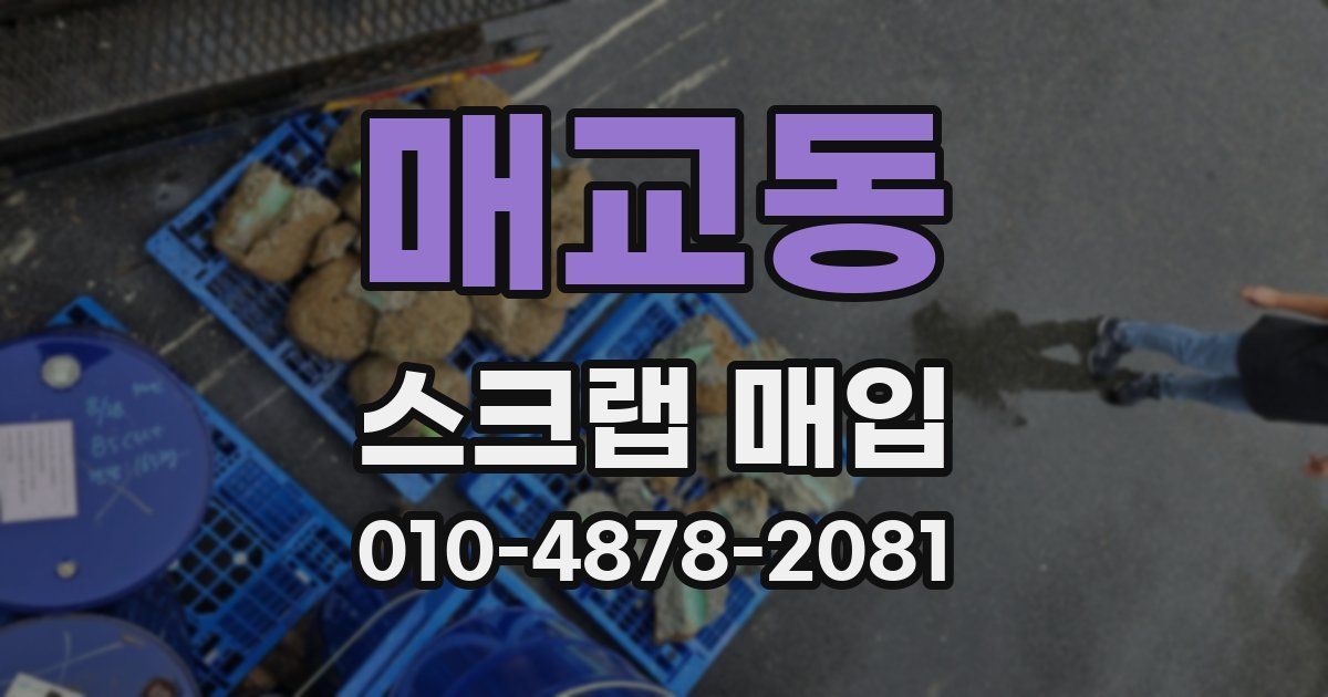 매교동 스크랩 매입