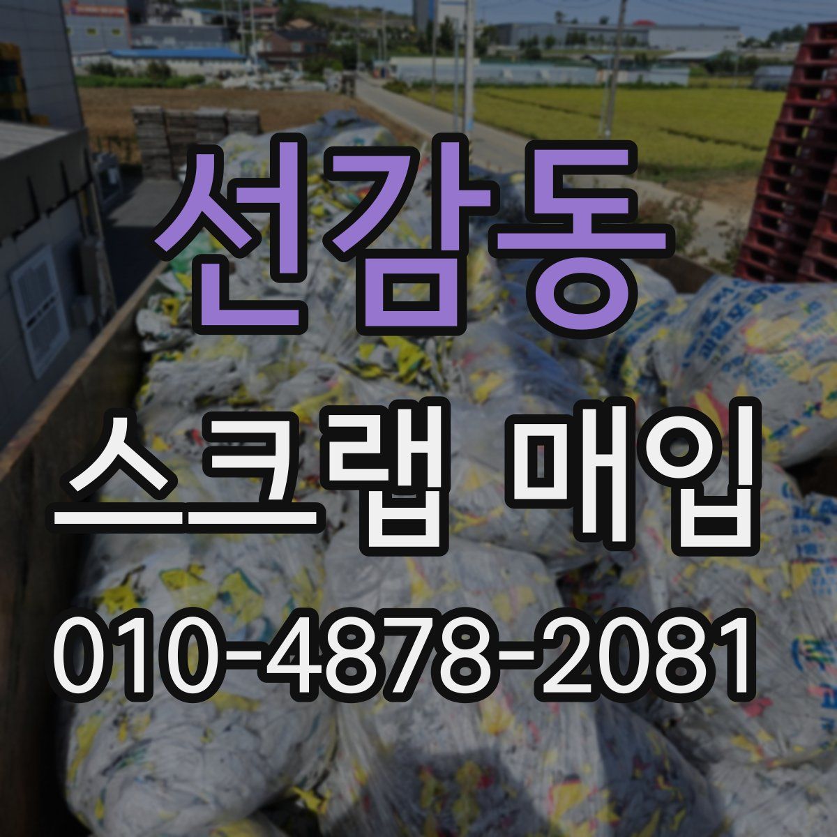 선감동 스크랩 매입