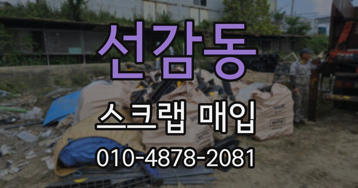 선감동 스크랩 매입