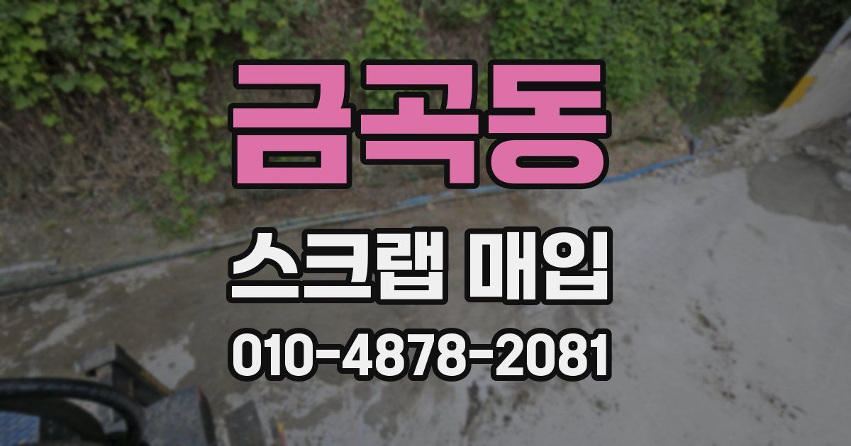 금곡동 스크랩 매입