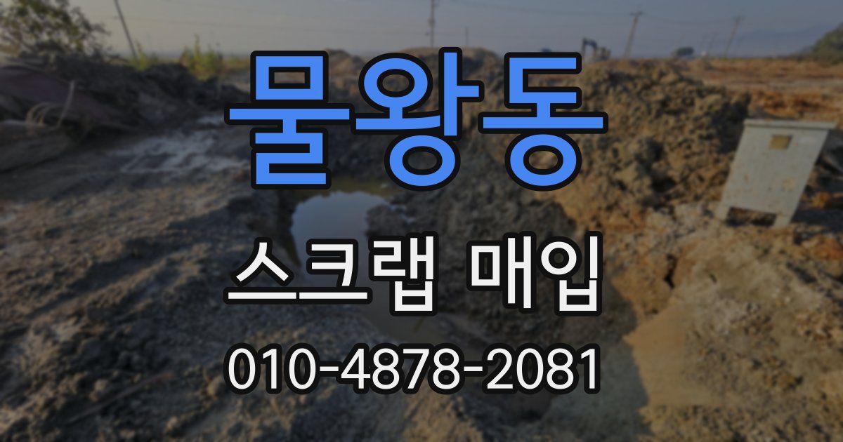 물왕동 스크랩 매입