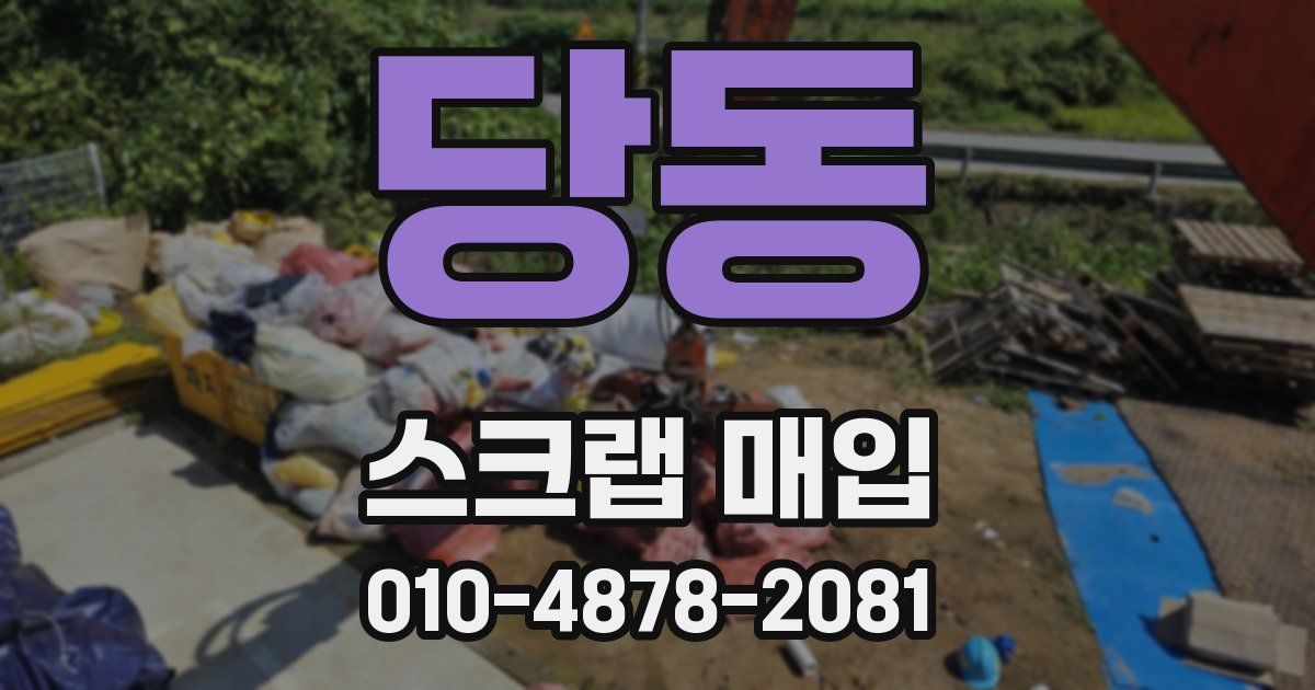 당동 스크랩 매입