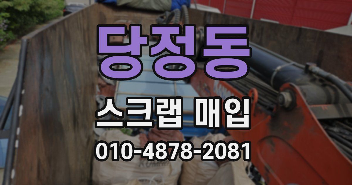 당정동 스크랩 매입