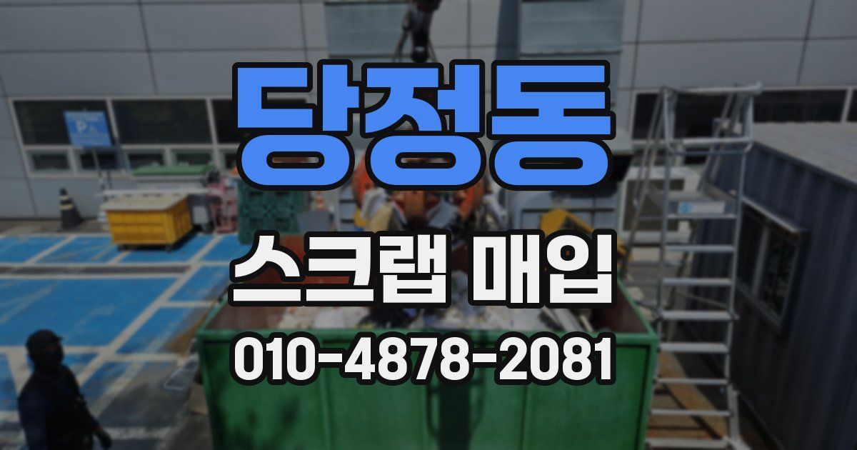 당정동 스크랩 매입