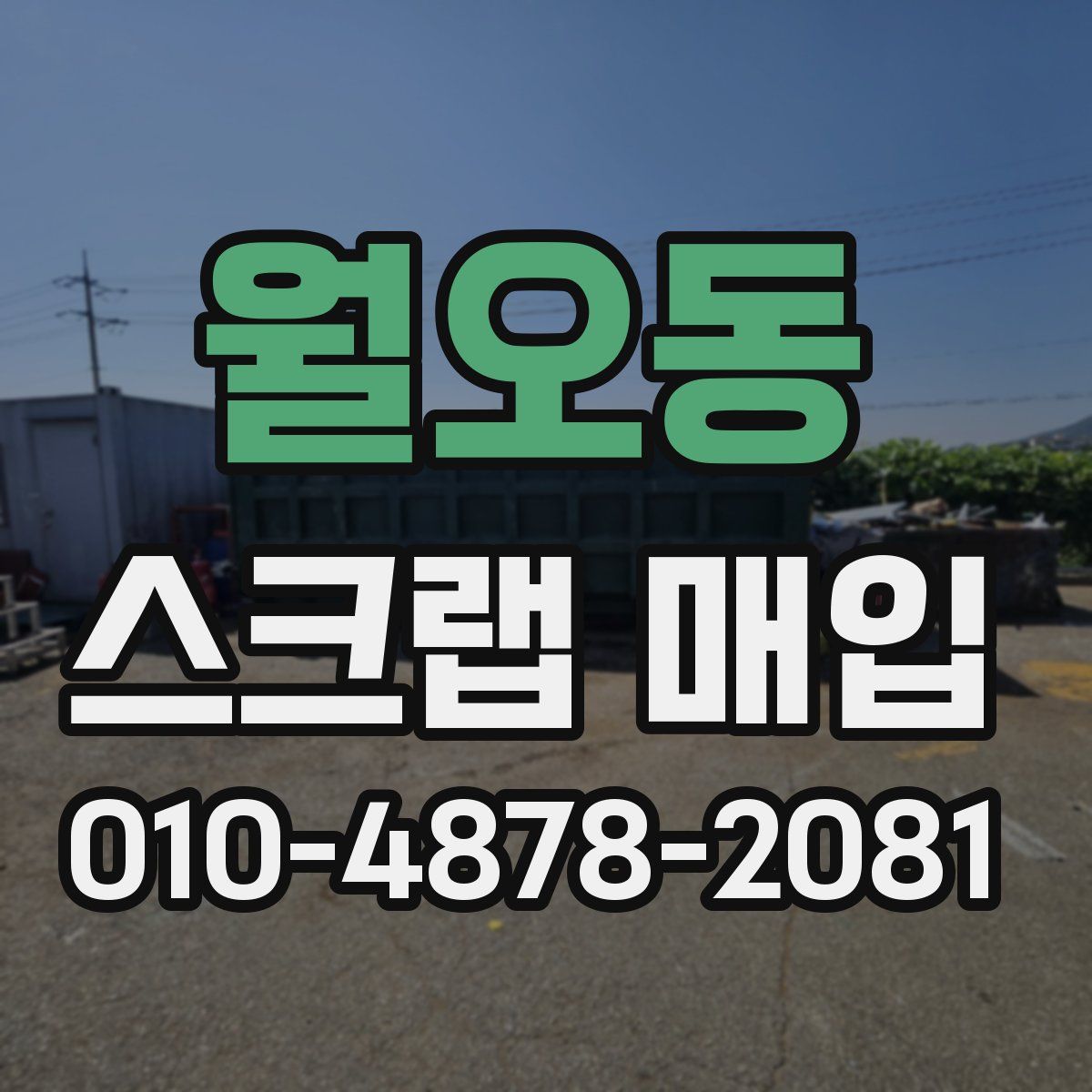월오동 스크랩 매입