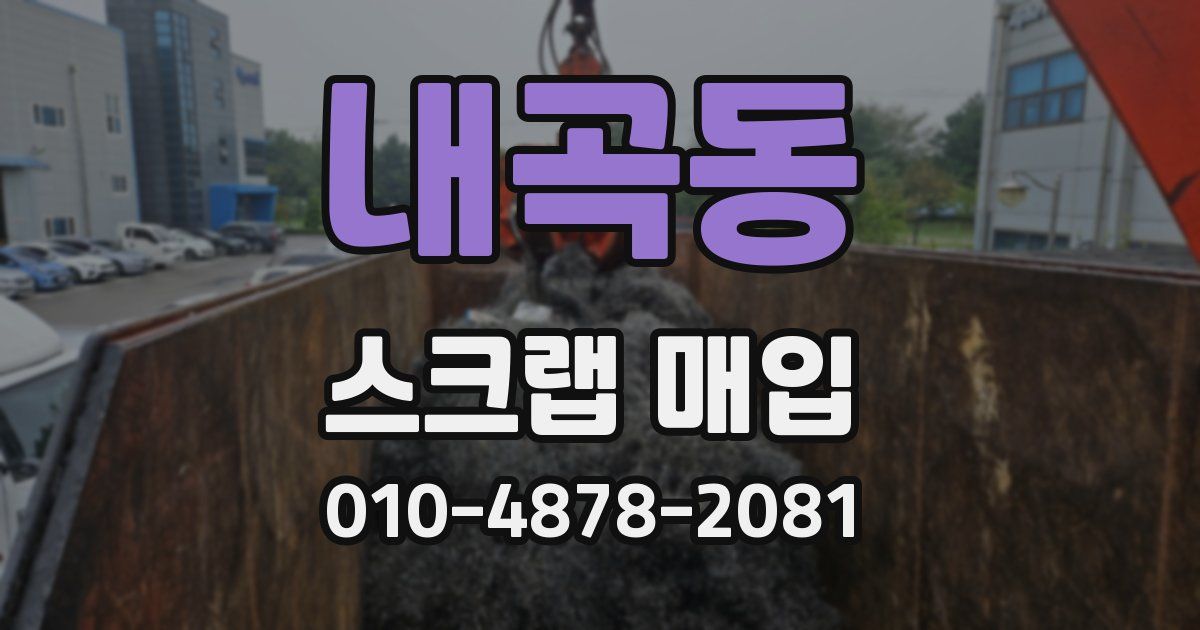 내곡동 스크랩 매입