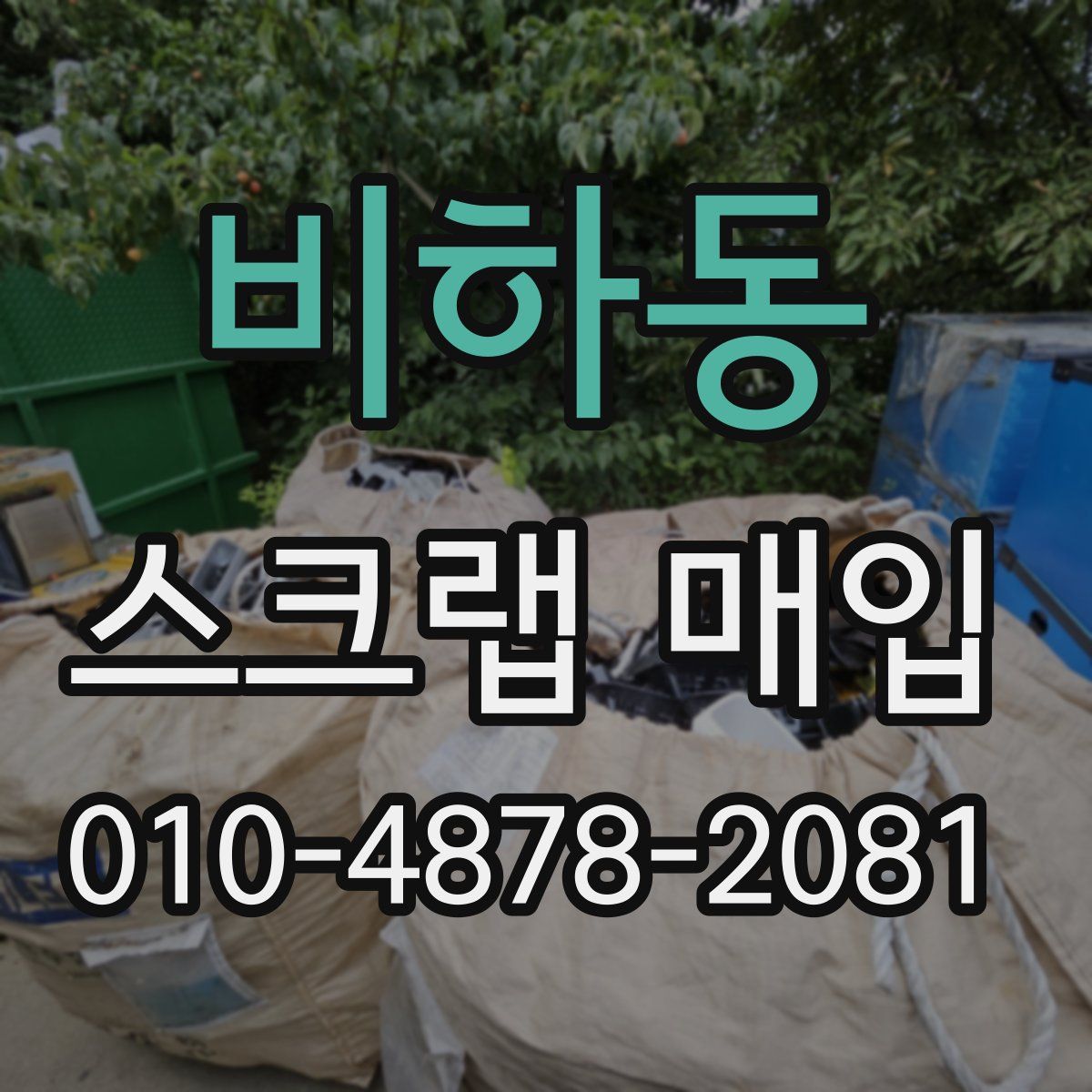 비하동 스크랩 매입