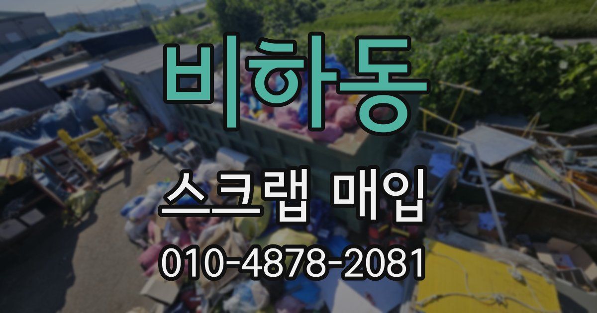 비하동 스크랩 매입
