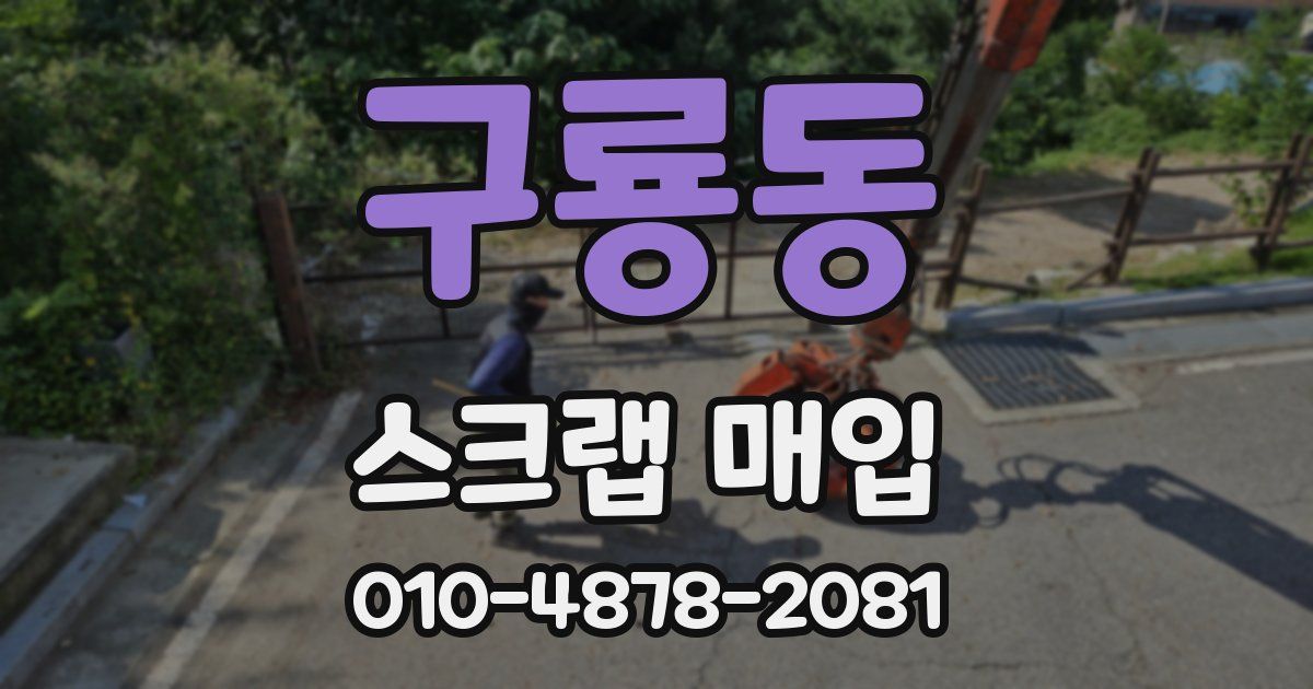 구룡동 스크랩 매입