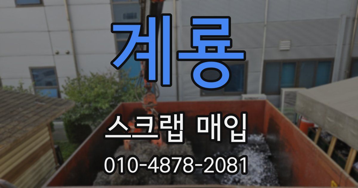 계룡 스크랩 매입